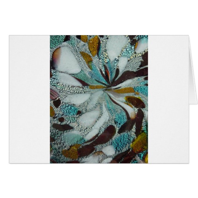 Blått Murano specificerar studien Hälsningskort (Framsidan Horizontal)