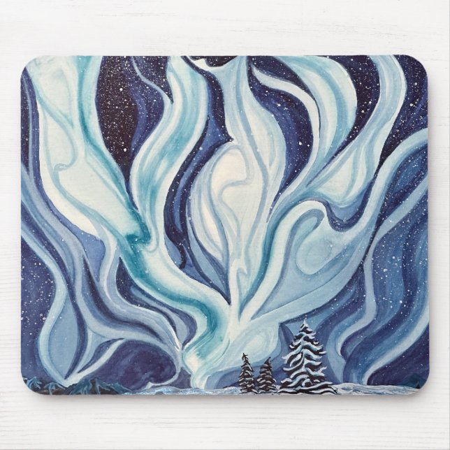 Blått musknapp för Aurora Musmatta (Framsidan)