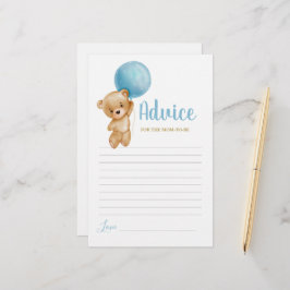 Blått Nalle för att Mamma ska få kort