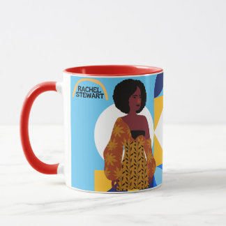 Blått Namnteckning Mugg