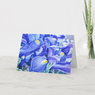 Blått nederländskt isfläktkort, Abstrakt Note Card Kort