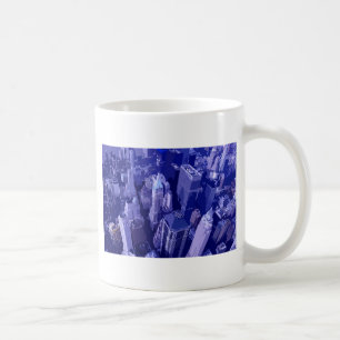 Blått New York Kaffemugg