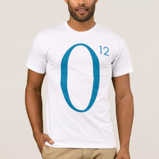 Blått O12/beklär T-shirt