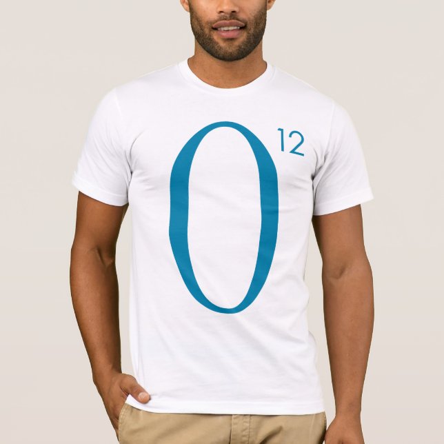 Blått O12/beklär T-shirt (Framsida)