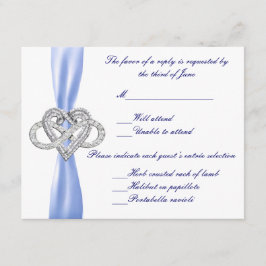 Blått oändligt hjärtsvarskort OSA kort