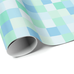 Blått och Aquablått kvadrerar inpackning av papp Presentpapper