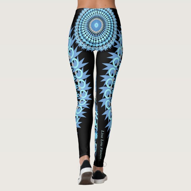Blått- och blåtiragodis leggings (Baksida)
