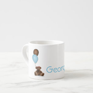 Blått och chokladballonger Nallar Baby Mugg Espressomugg