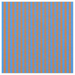 Blått och choklat, stripe/lint Mönster Tyg
