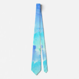 Blått- och för nacke för turkosvattenfärgLook Tie Slips