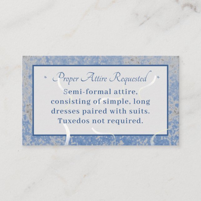 Blått och Grått Marble-kort Tilläggskort (Framsida)