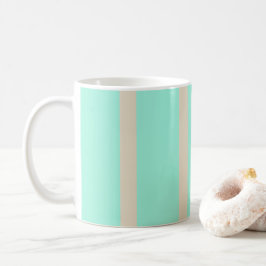 Blått och grått stripe linjer kaffemugg