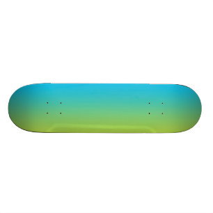 Blått och gröna Ombre Skateboard Bräda 19,5 Cm