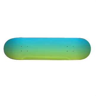 Blått och gröna Ombre Skateboard Bräda 19,5 Cm