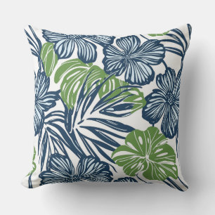 Blått och Grönt Dekorativ kudde