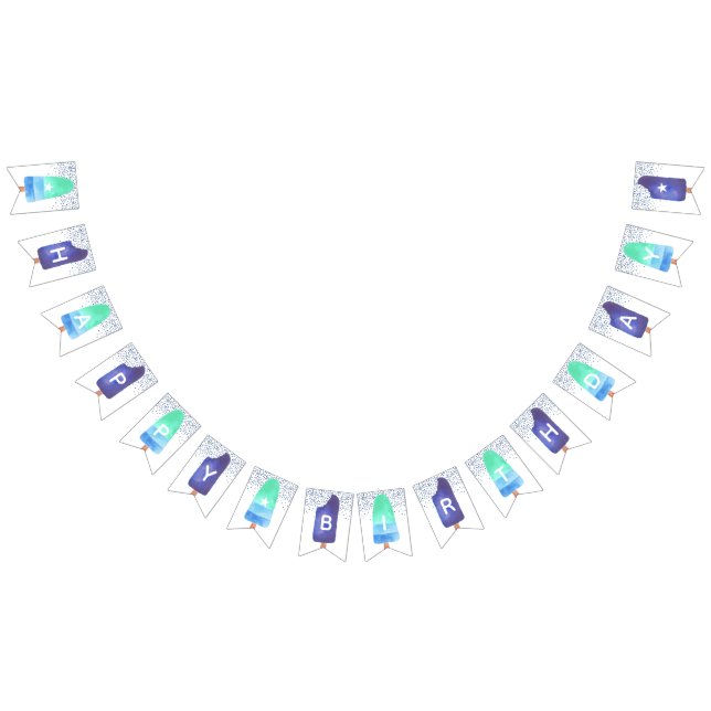 Blått och Grönt, Grattis på födelsedagen Vimplar (Alla)