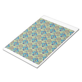 blått och grönt mönster på gröntens bakgrund anteckningsblock