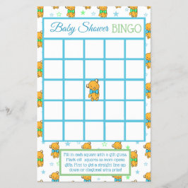 Blått och Grönt Nalle Boy-duschspel för barn Flygblad