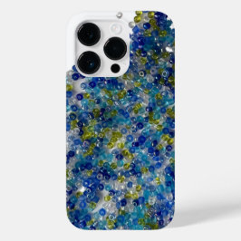 Blått och Grönt Spillat utsäde Pärlor