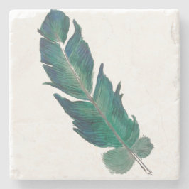 Blått- och gröntfjäder stenunderlägg