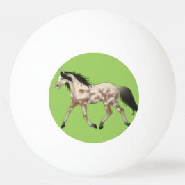 Blått- och gröntponnyPong boll