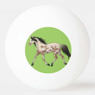 Blått- och gröntponnyPong boll