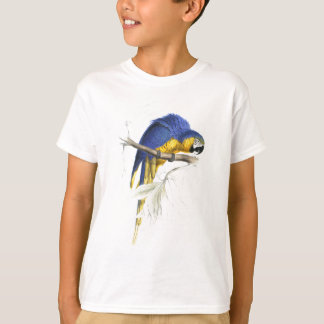 Blått och gula Maccaw av Edward Lear Tee