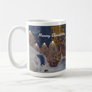 Blått och Guld i Julgranar vid Nattens Mugg