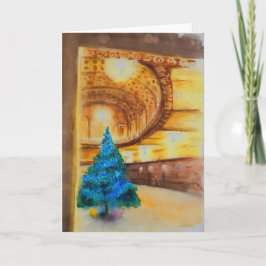 blått och guld - michigan teater i Ann Arbor Helgkort