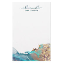 Blått och Guld, modern konst i flytande vattenfärg