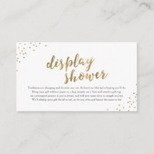 Blått och Guld Modern Rand Visning Shower