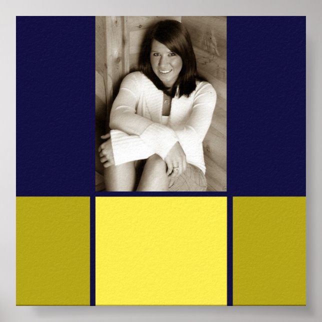 Blått och Guld Studenten-autografi poster (Framsidan)