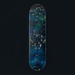 Blått och Guld under stjärnorna Himlar<br><div class="desc">Blå och guldblomma under Stars Night Himmel Celestial Galaxy Background.</div>