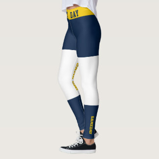 Blått- och guldlagande Gameday Leggings