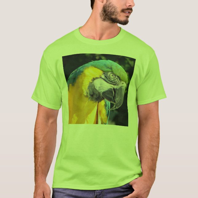 Blått- och guldMacaw T Shirt (Framsida)