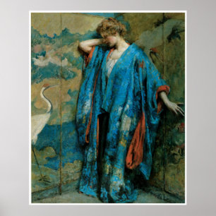 Blått och gult, 1910, Robert Reid Poster