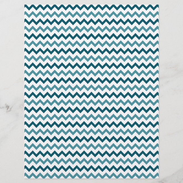 Blått och Gult, Dubbla med kantlinjerad  Papper (Framsida)