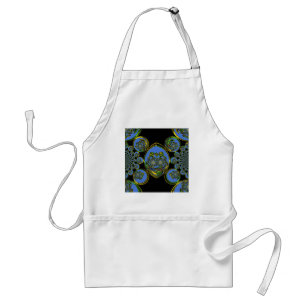 Blått och Gult Kaleidoscope Art-utskrift Förkläde