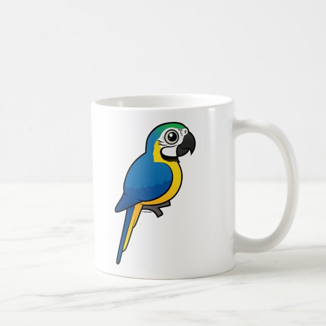 Blått-och-gult Macaw Kaffemugg (Höger)