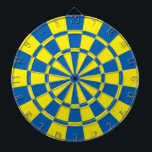 Blått och Gult Piltavla<br><div class="desc">Blått och Gult Dart Board</div>