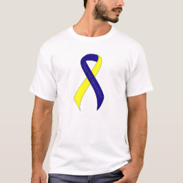 Blått och Gult - supportmedvetenhet T-shirt