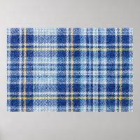 Blått och gult tartan eller pläterad bakgrund för 
