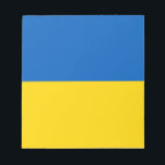 Blått och Gult Ukraina Anteckningsblock<br><div class="desc">Anteckningsblocket Blue and gult Ukraina flagga.</div>
