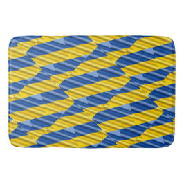 Blått och Gult Ukraina Inspicerat fredsanfall mot Badrumsmatta