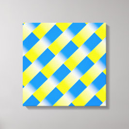 Blått och Gult Ukraina Inspicerat fredsanfall mot  Canvastryck