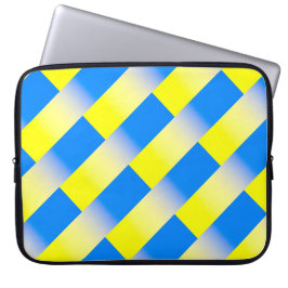 Blått och Gult Ukraina Inspicerat fredsanfall mot Laptop Fodral