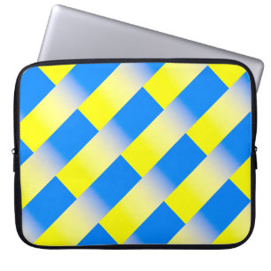 Blått och Gult Ukraina Inspicerat fredsanfall mot Laptop Fodral