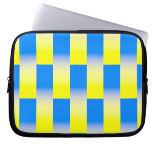 Blått och Gult Ukraina Inspicerat fredsanfall mot Laptop Fodral