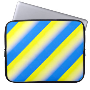 Blått och Gult Ukraina Inspicerat fredsanfall mot Laptop Fodral