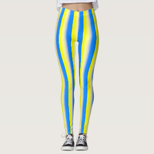 Blått och Gult Ukraina Inspicerat fredsanfall mot Leggings
